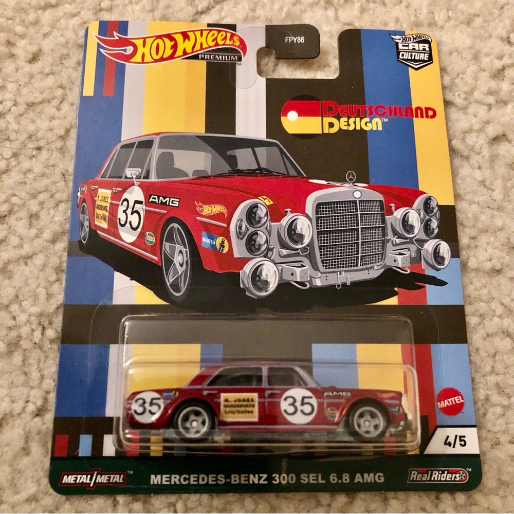 Hot Wheels Premium Car Culture Mercedes-Benz 300 SEL 6.8 AMG Deutschland Design